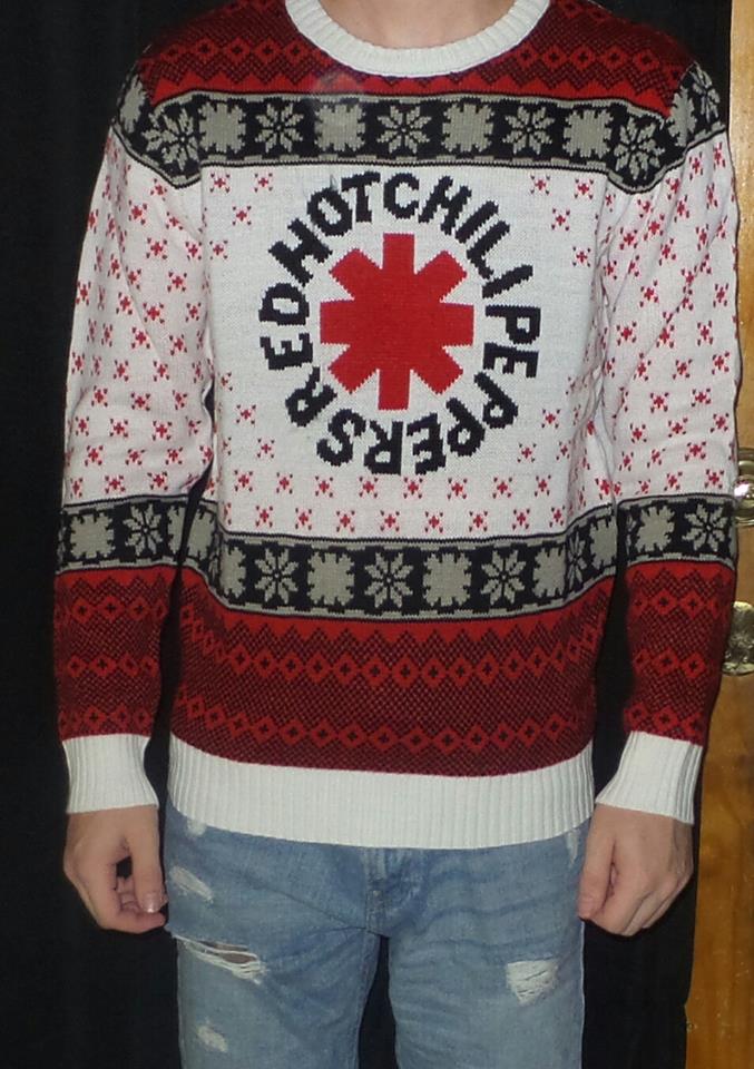 Red hot chili store peppers ugly christmas sweater